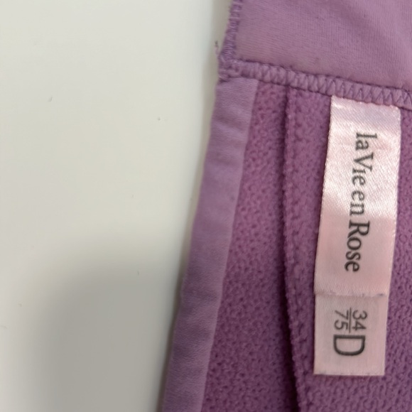 34D purple strapless bra. $5 add on. - Picture 3 of 5